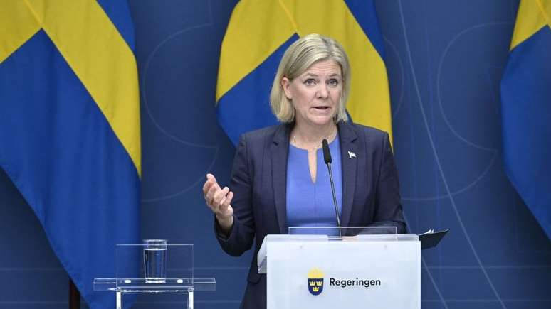 A primeira-ministra sueca, Magdalena Andersson, anunciou que renunciaria depois que sua coalizão perdeu a maioria nas eleições gerais