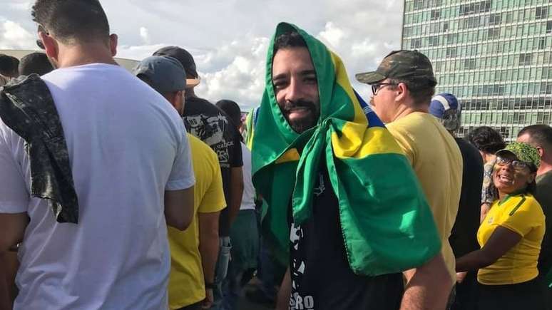 Lincoln durante a posse de Bolsonaro em 2019