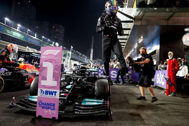 Lewis Hamilton venceu pela última vez na Arábia Saudita em 2021 
