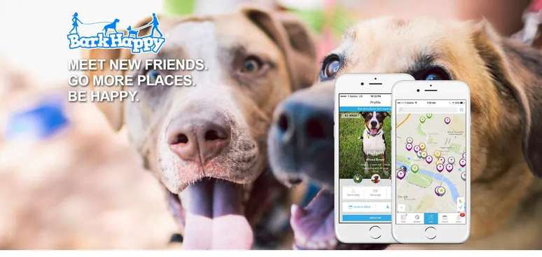 BarkHappy é uma rede social dedicada a cães (Captura de tela: Rodrigo Folter)