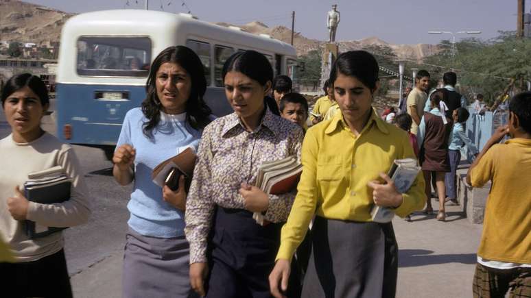 Estudantes no Irã nos anos 1970