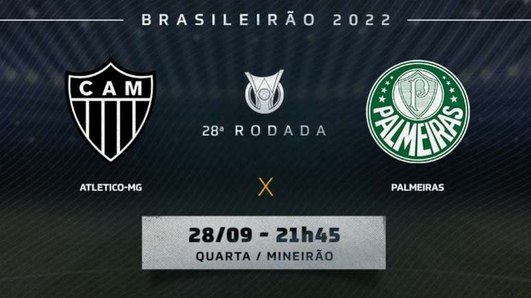 Atlético-MG e Palmeiras se enfrentam pelo mesmo objetivo no Brasileirão (Arte: Lance!)