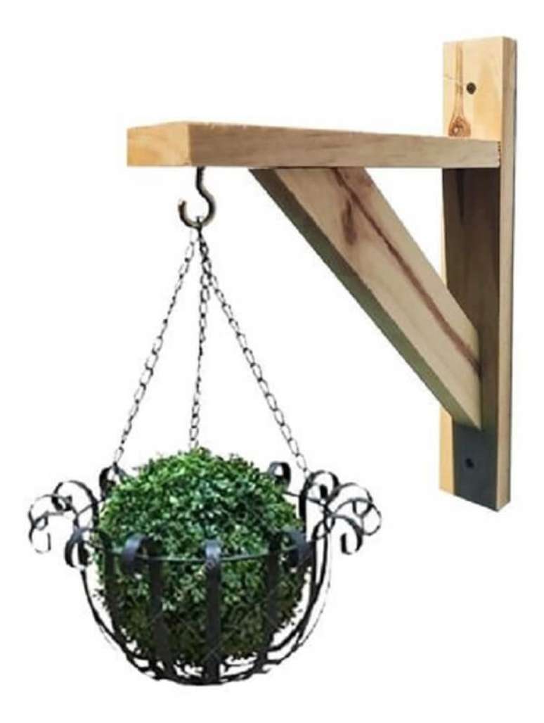 26. Gancho para pendurar plantas na decora&ccedil;&atilde;o da &aacute;rea externa e interna &ndash; Foto Mercado Livre