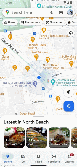 Um "Street View" em tempo real e com recursos de rotas do Google Maps: essa é a melhor definição para o Live View (Imagem: Divulgação/Google)