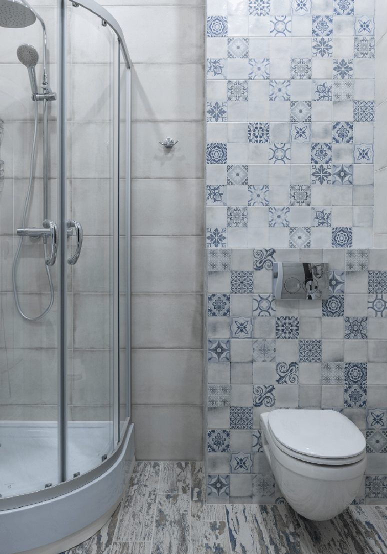4. O azulejo portugu&ecirc;s pode decorar banheiros. Fonte &ndash; Pexels