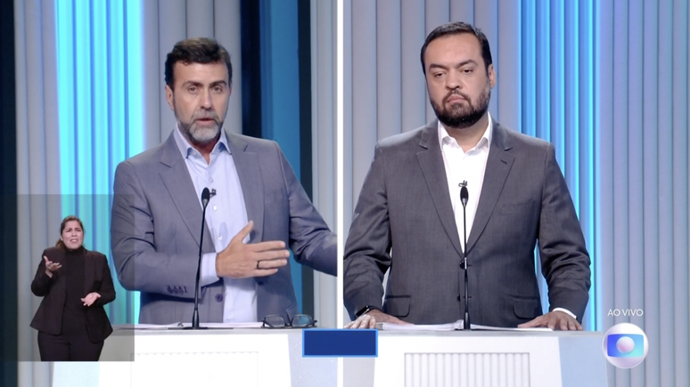 O candidato Marcelo Freixo (PSB) e o atual governador do Rio de Janeiro e candidato à reeleição, Cláudio Castro (PL).