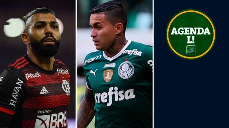 Flamengo e Palmeiras entram em campo nesta quarta (Fotos: Marcelo Cortes/Flamengo e Cesar Greco/Palmeiras)