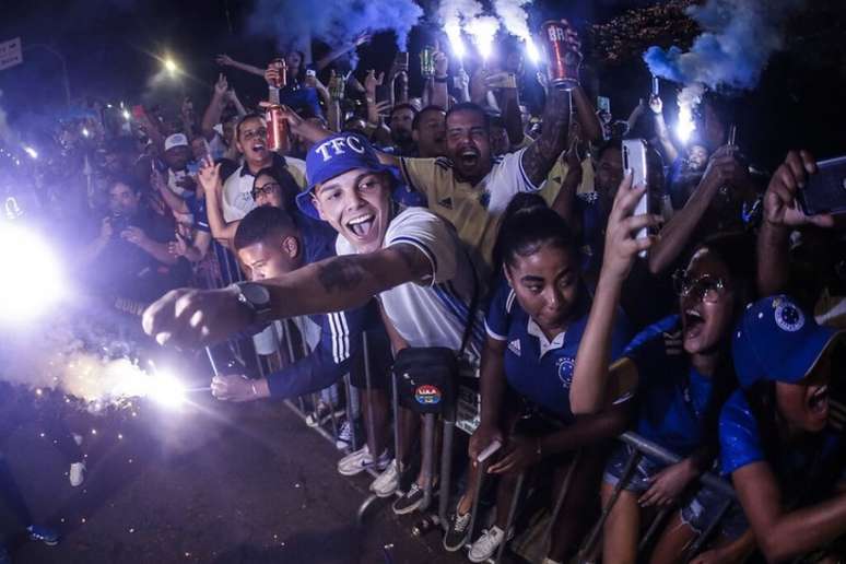 São esperados mais de 40 mil torcedores na Praça Sete de Setembro, ponto tradicional de comemoração dos clubes mineiros - (Foto: Staff Images/Cruzeiro)