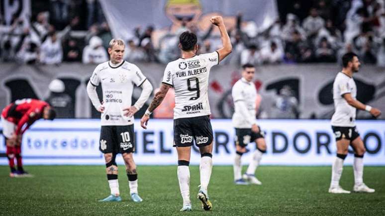 Yuri Alberto marcou o gol da vitória do Corinthians sobre o Atlético-GO (Foto: Victor Monteiro/W9/Lance!)