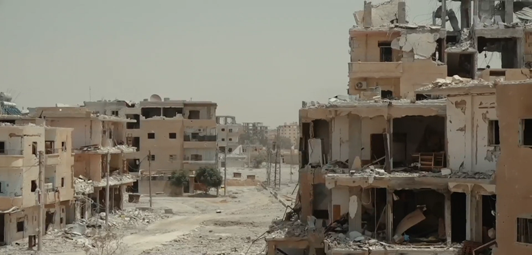 A cidade de Raqqa, na S&iacute;ria, sofreu um grande impacto durante a guerra no pa&iacute;s, quando chegou a ser controlada pelo Estado Isl&acirc;mico