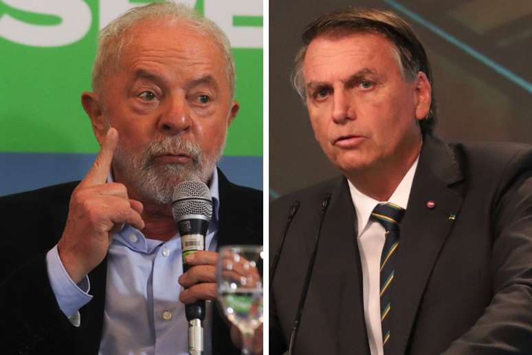 Lula e Bolsonaro estão na frente nas pesquisas eleitorais 