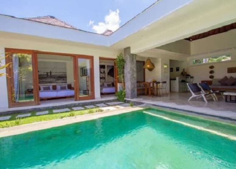 34. Projeto de ed&iacute;cula em L com piscina. Foto &ndash; Prestigious