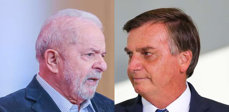 O ex-presidente Lula e o presidente Bolsonaro lideram as pesquisas de intenção de voto