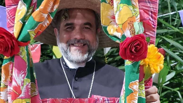 Padre Kelmon (PTB) em festa junina