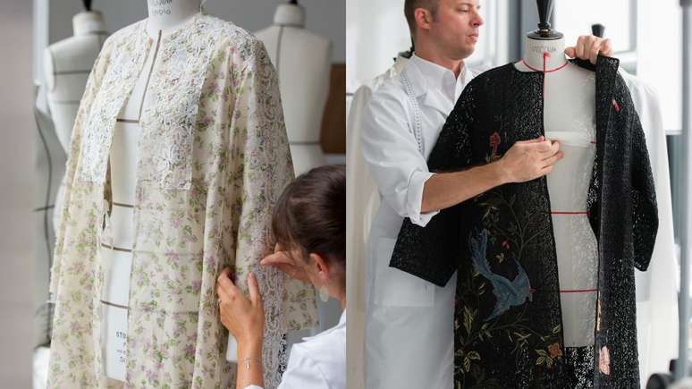 A renda pode aparecer em blusas, tops e quimonos &ndash;