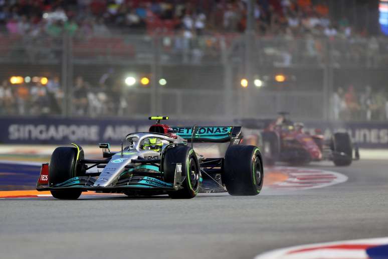 Hamilton na classificação para o GP de Singapura