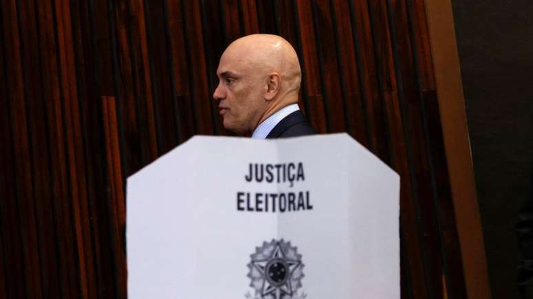 O presidente do TSE, ministro Alexandre de Moraes; tribunal acatou parte das demandas das Forças Armadas numa tentativa de distensionar a relação com os militares