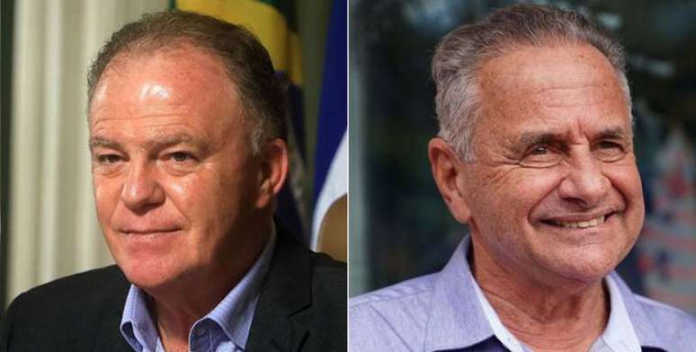 Candidatos ao governo do Espirito Santo, da esquerda para direita: Renato Casagrande (PSB) e Carlos Manato (PL)