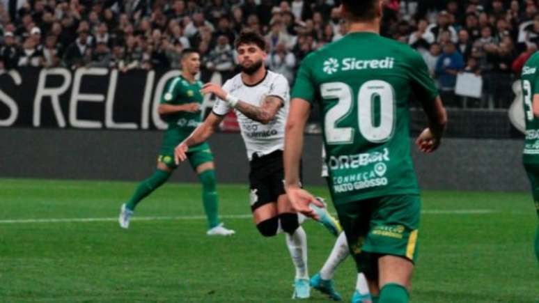 Yuri Alberto abriu o placar para o Corinthians contra o Cuiabá (Foto: Peter Leone / O fotográfico / Lancepress!)