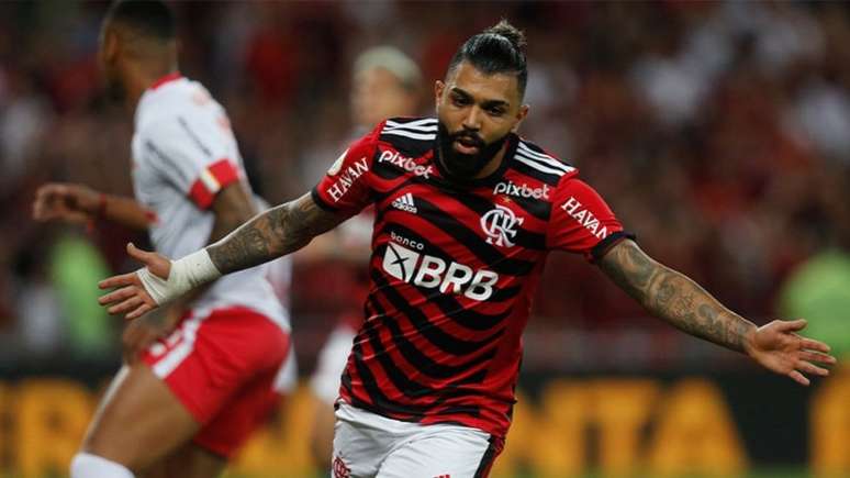 Gabigol marcou um dos gols da goleada do Flamengo (Foto: Gilvan de Souza/Flamengo)