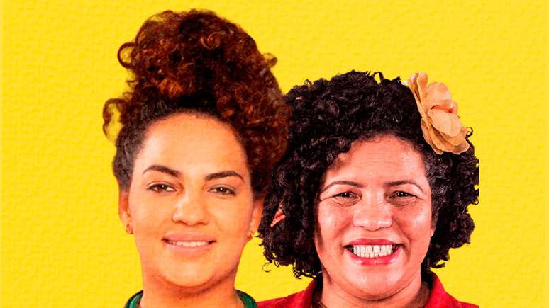 Imagem mostra as deputadas estaduais Rosa Amorim (PT-PE) e Dani Portela (PSOL-PE). Duas mulheres pretas.