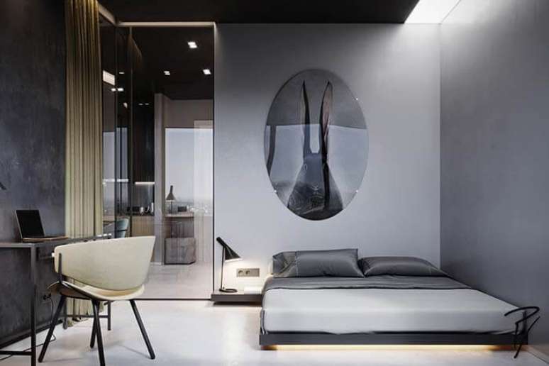 36. Loft aconchegante com piso cimento queimado branco. Fonte -Decor Fácil