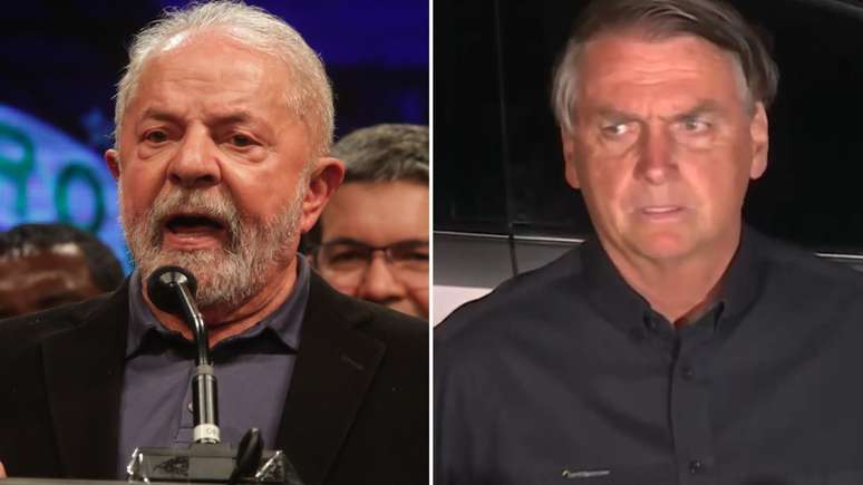 Lula e Bolsonaro conversam com a imprensa após resultado do 1º turno