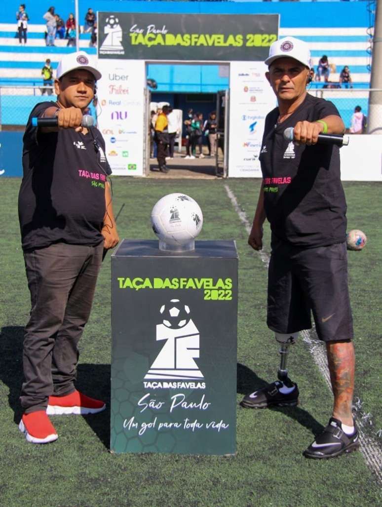 MC Toty e Perninha, locutores oficiais da Taça das Favelas SP