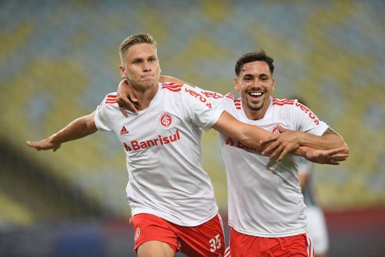 Alemão marcou o gol que deu a vitória ao Internacional no Maracanã (Foto: Site Oficial do Internacional)