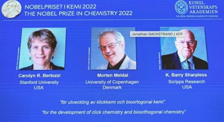 Prêmio Nobel de Química vai para pioneiros da "química de cliques"