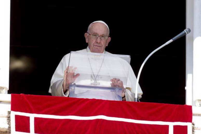 Papa Francisco durante Angelus no Vaticano