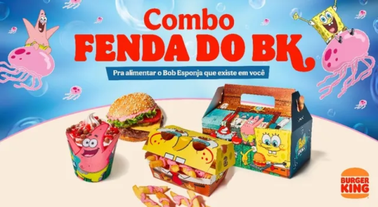 Lanchonete reivindica desenho do Bob Esponja em embalagem de