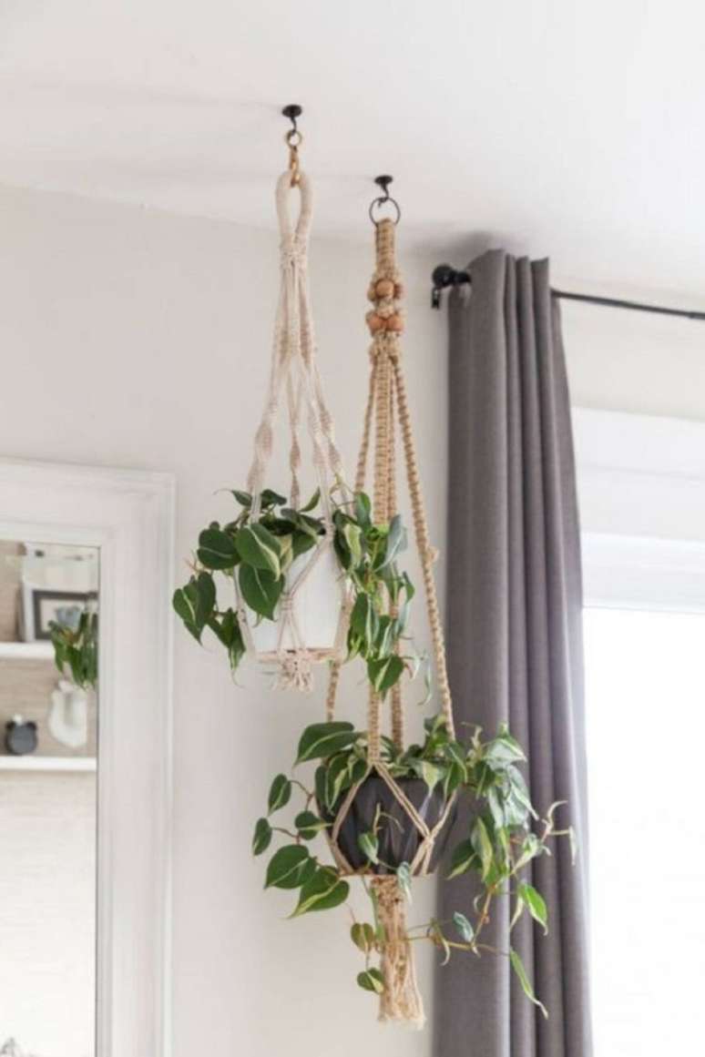 67. Vaso de plantas como itens de decora&ccedil;&atilde;o para sala de estar &ndash; Foto Fashion Bubbles