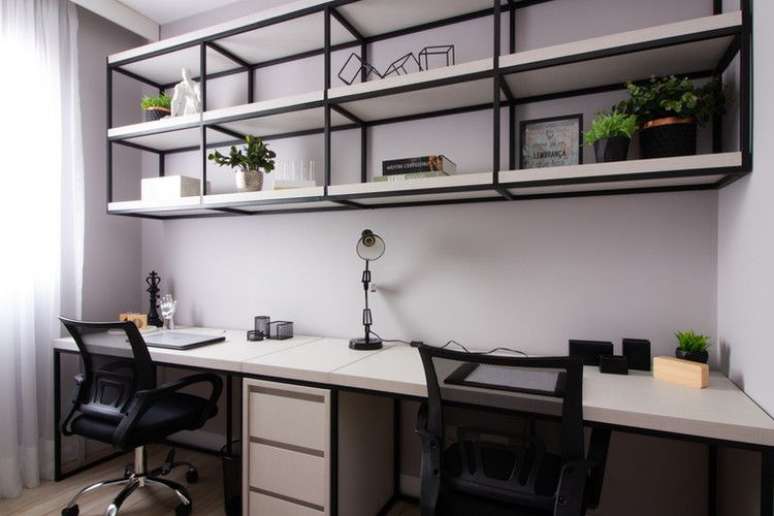 46. Escritórios modernos decorados no estilo industrial – Foto A2E Arquitetua