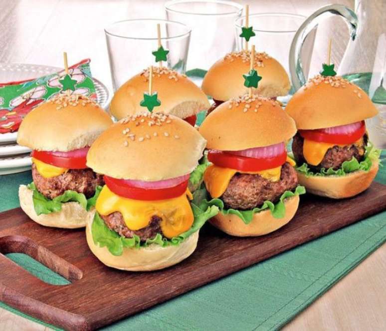 Mini-hambúrguer –