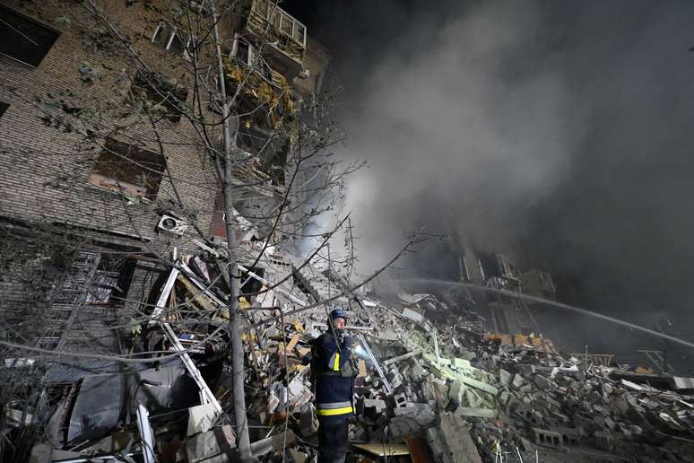 Ataque russo em Zaporizhzhia