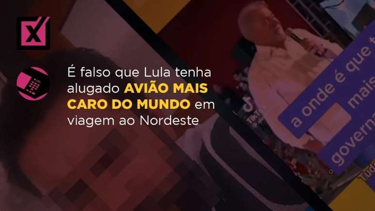 Comprova: &Eacute; falso que Lula tenha alugado avi&atilde;o mais caro do mundo em viagem ao Nordeste