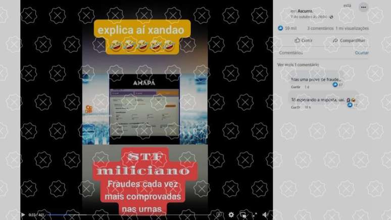 V&iacute;deo engana ao sugerir que diferen&ccedil;a entre n&uacute;mero de votos em Macap&aacute; seria uma fraude comprovada