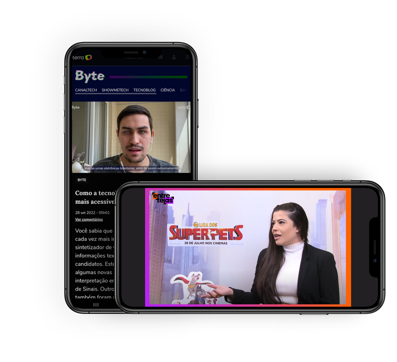 Os canais Entre Telas e Byte estreiam no Terra