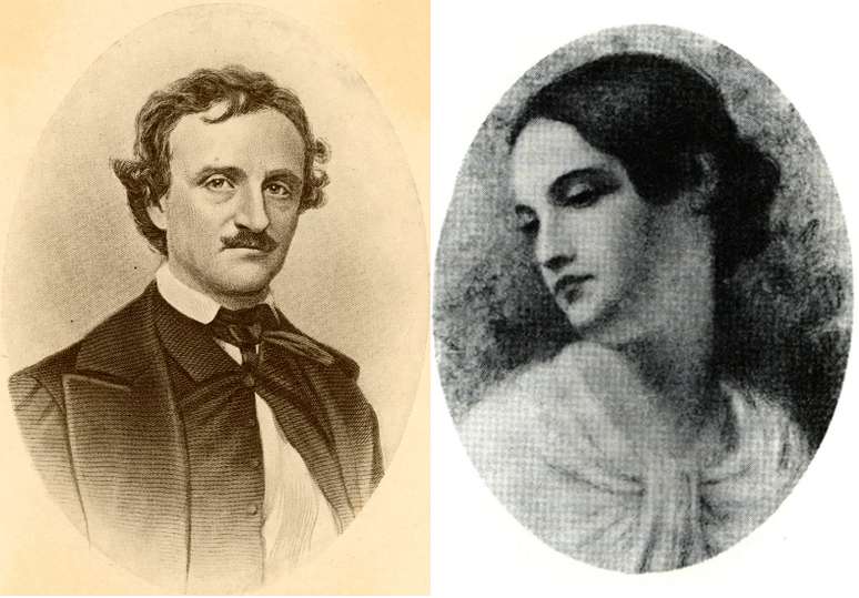 Os primos-irm&atilde;os Edgar Allan Poe e Virginia Clemm casaram-se em 1836. Ele tinha ent&atilde;o 27 anos e ela, 13. N&atilde;o tiveram filhos