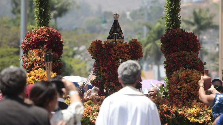 Segundo Santu&aacute;rio Nacional de Aparecida, imagem exposta na Bas&iacute;lica &eacute; a mesma encontrada nas &aacute;guas turvas do Para&iacute;ba do Sul | Foto: Oswaldo Corneti/ Fotos Publicas