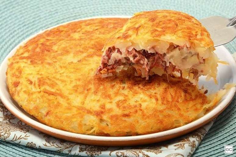 Batata rosti com carne seca – Foto: Guia da Cozinha