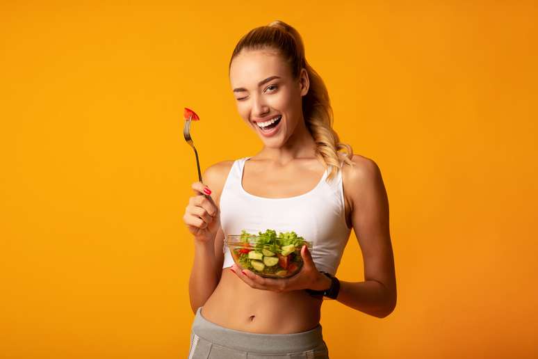 Saladas proporcionam uma alimentação leve e nutritiva