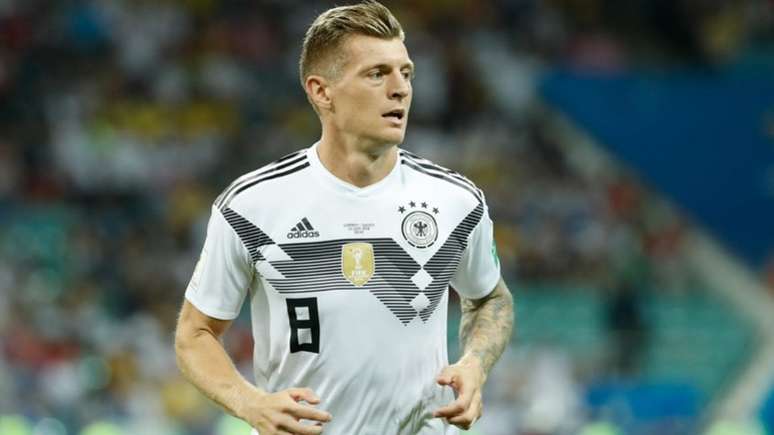 Kroos em ação pela Alemanha na Copa do Mundo de 2018 (Foto: AFP)