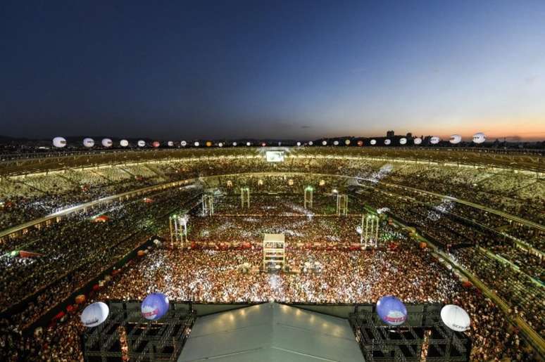 (Minas Arena/Divulgação) - No site oficial do estádio, a Minas Arena apresenta o Gigante da Pampulha como a grande casa dos festivais do Brasil.