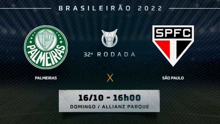 Palmeiras e São Paulo se enfrentam pelo Brasileirão neste domingo (Arte Lance!)