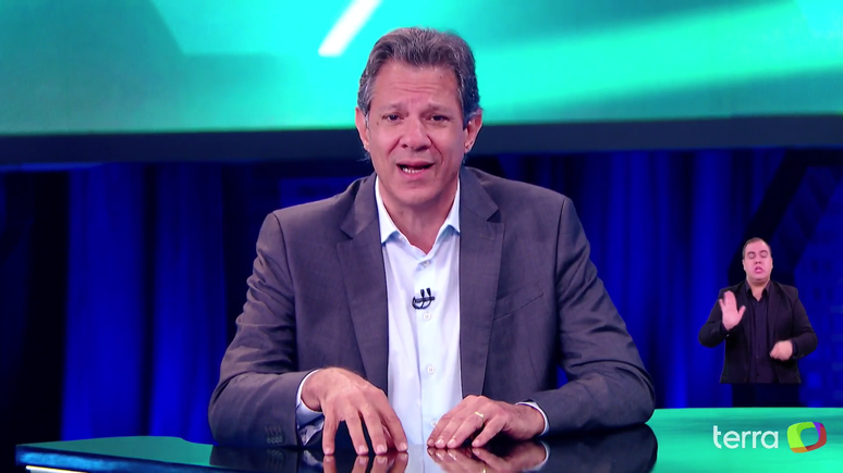 Haddad (PT) em entrevista no SBT