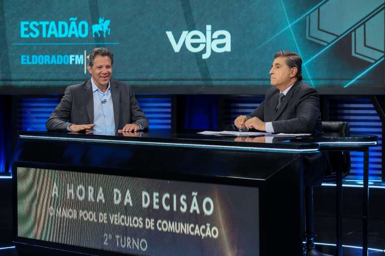 Com ausência de Tarcísio (Republicanos), Haddad (PT) é entrevistado no SBT 