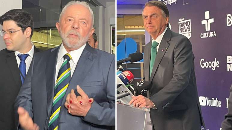 Lula e Bolsonaro chegam para debate