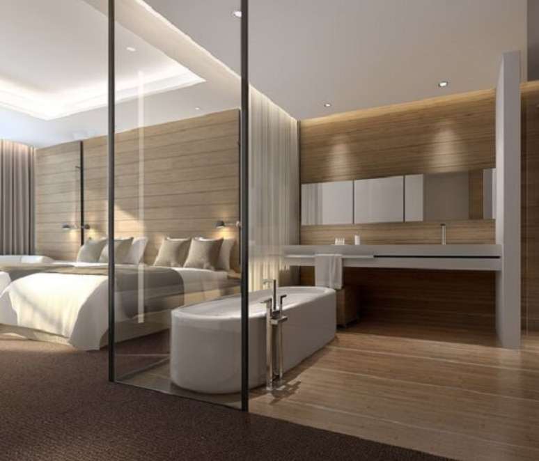 56. Quarto com banheira e box de vidro &ndash; Foto Himalayas Qingdao Hotel